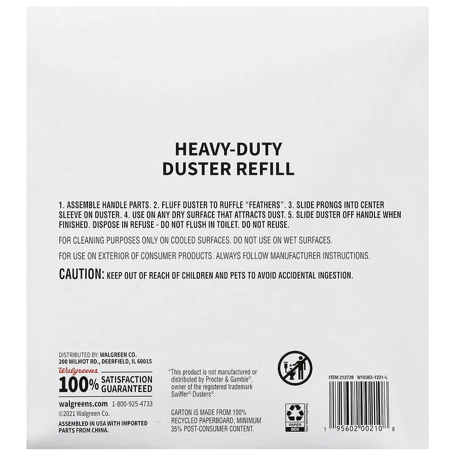 slide 2 of 2, Walgreens Duster Heavy Duty Refill, 10 ct
