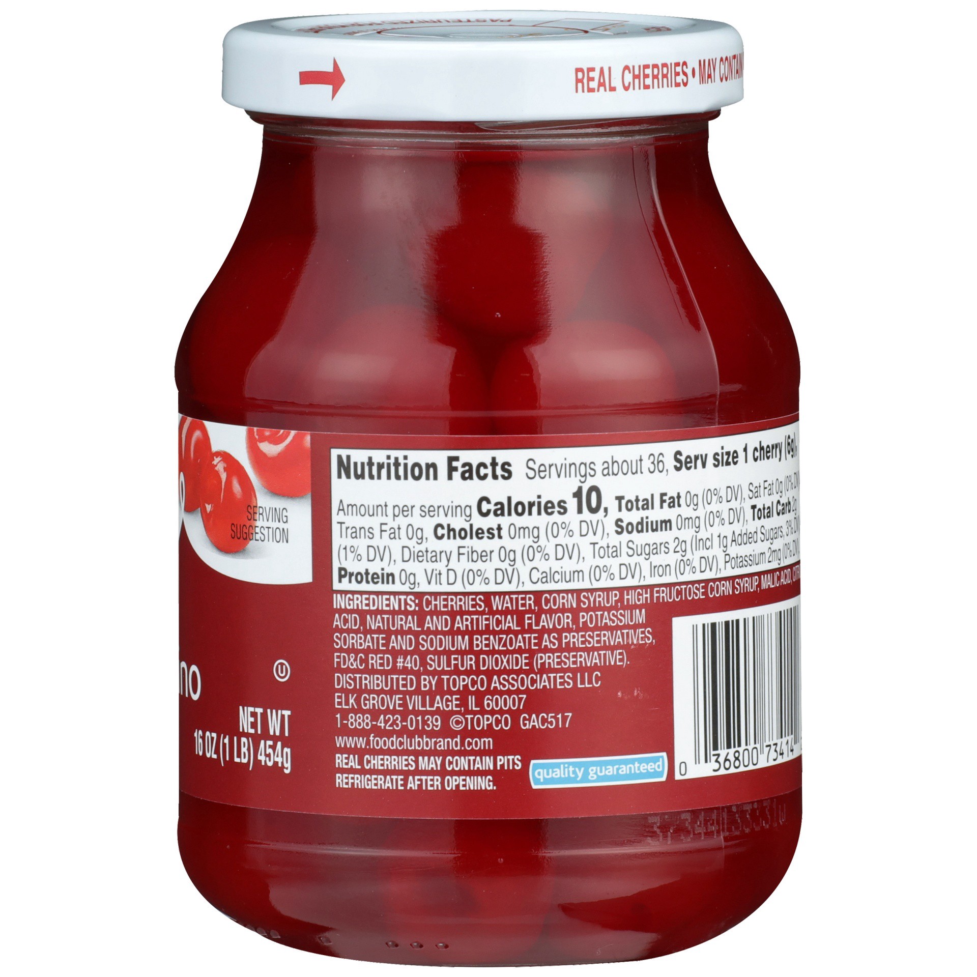 slide 5 of 6, Food Club Whole Maraschino Cherries 16 oz, 16 oz