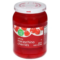 Food Club Maraschino Cherries 16 oz