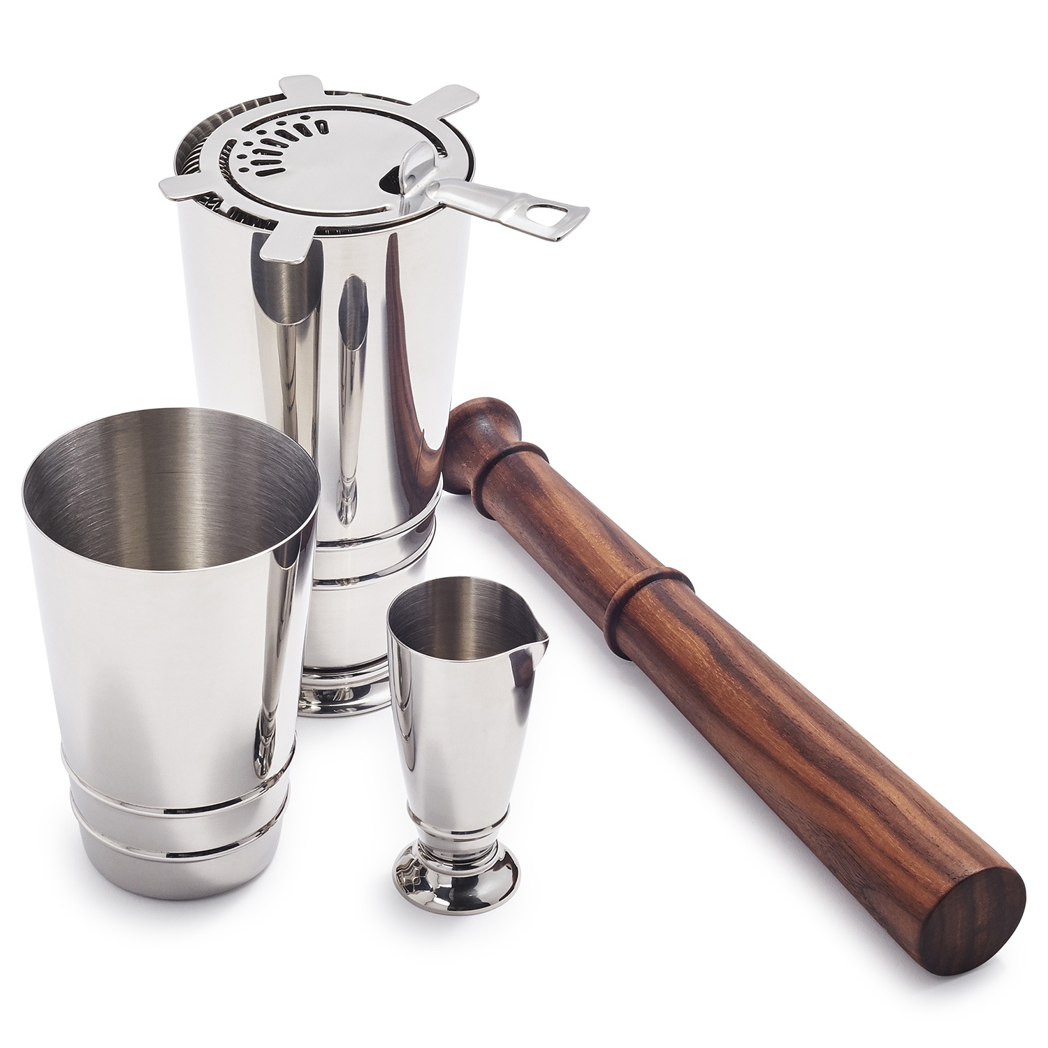 slide 1 of 1, Crafthouse by Fortessa Cocktail Shaker Set, 4 ct