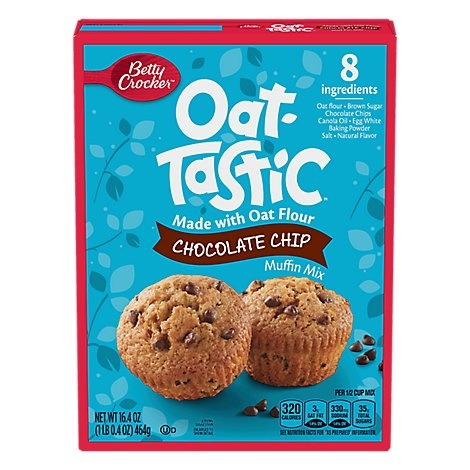 slide 1 of 1, Betty Crocker Oat-Tastic Chocolate Chip Muffin Mix, 16.4 oz