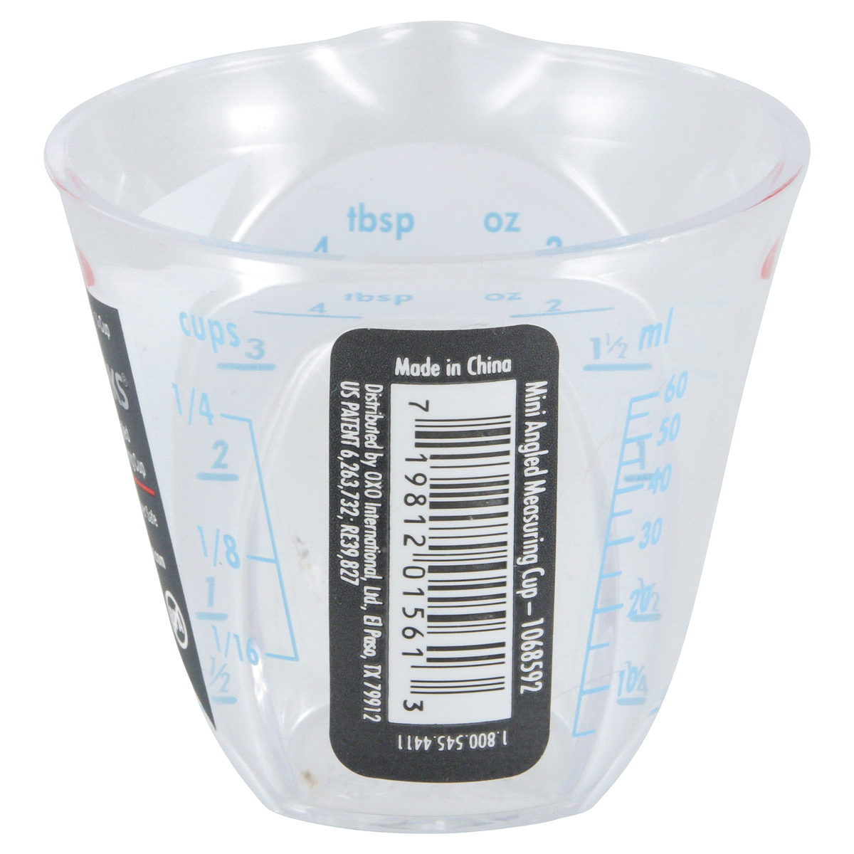 slide 3 of 4, OXO Good Grips Mini Angled Measuring Cup, 1/4 cup
