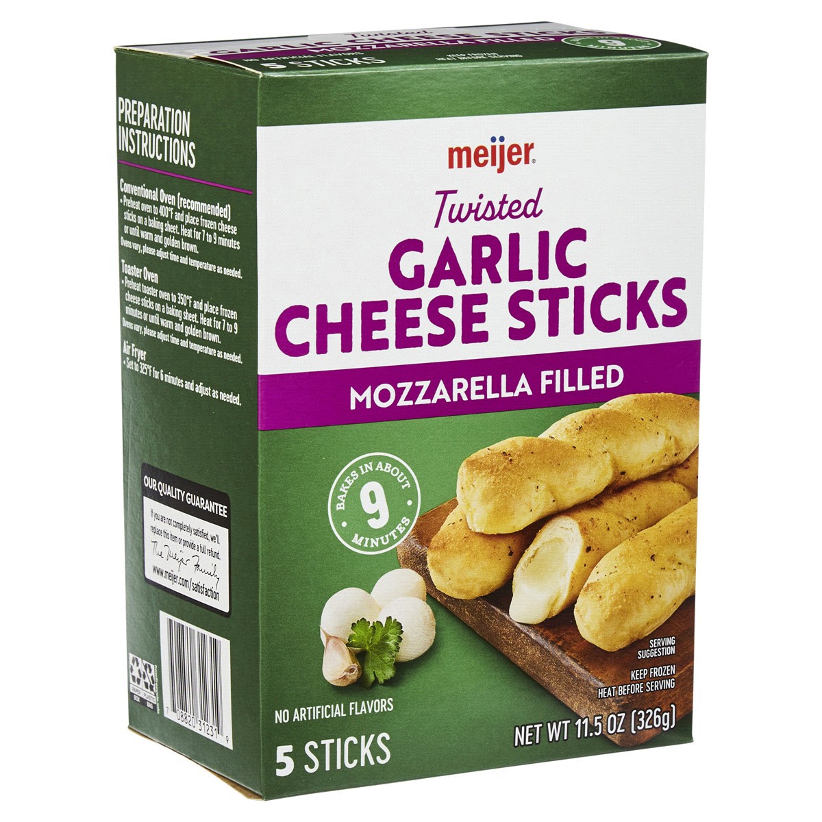 slide 5 of 29, Meijer Twisted Mozzarella Stuffed Garlic Bread Sticks, 11.5 oz