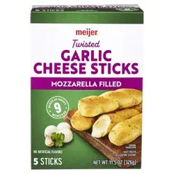 Meijer Twisted Mozzarella Stuffed Garlic Bread Sticks