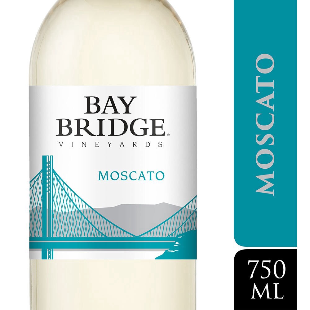 slide 1 of 4, Bay Bridge Vineyards Moscato, White Wine, 750ml, 750 ml