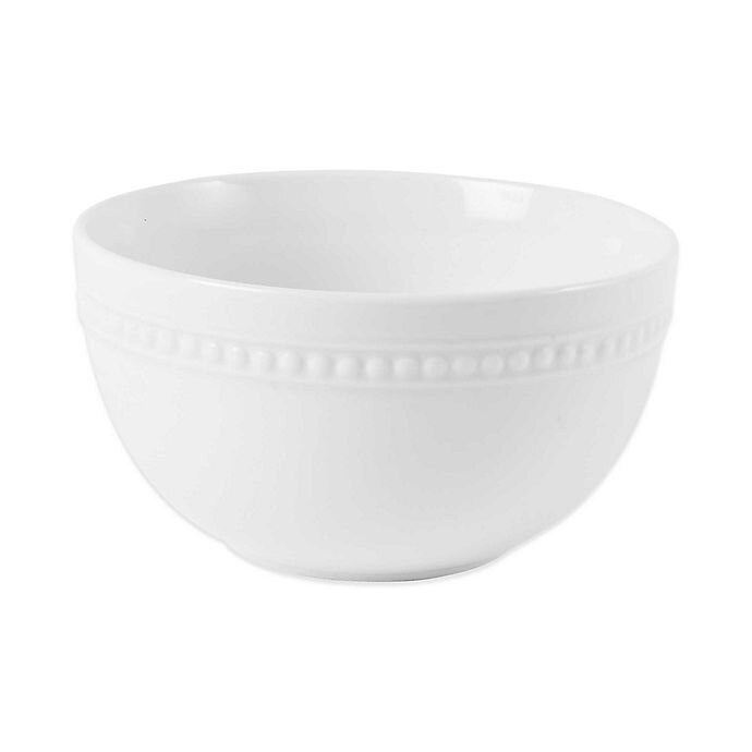 slide 1 of 7, Everyday White by Fitz and Floyd Beaded Cereal Bowl, 1 ct