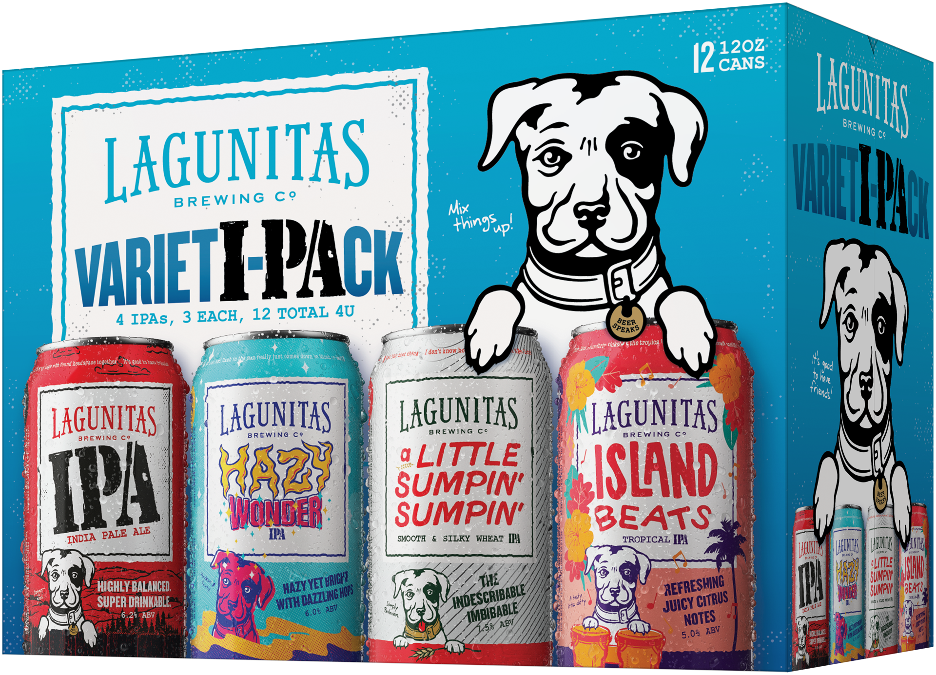 slide 2 of 3, Lagunitas Variety Pack, 12 Pack, 12 fl. oz. Cans, 12 ct; 12 oz