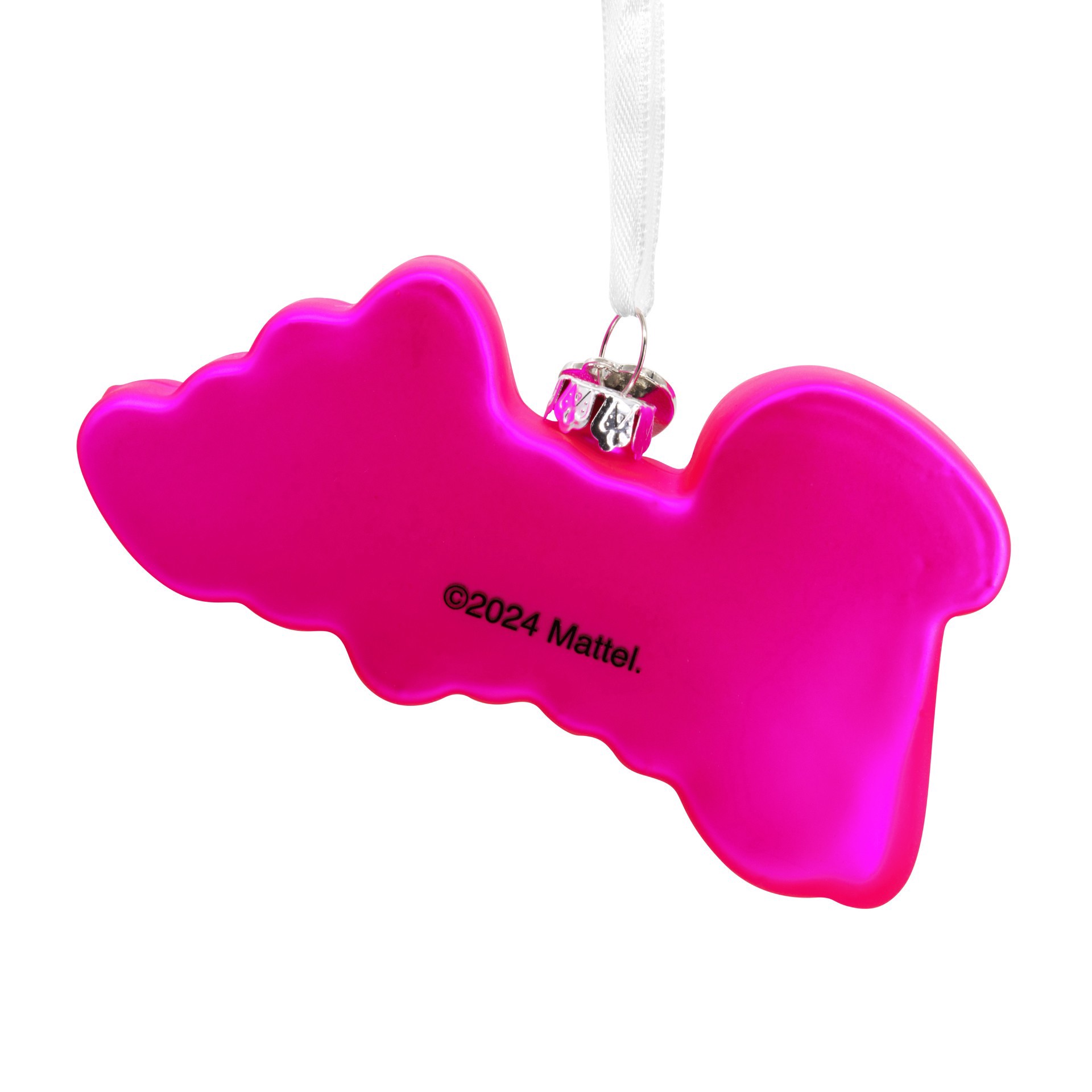 slide 3 of 5, Hallmark 4.5" Barbie Logo Blown Glass Ornament, 4.5 in