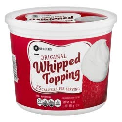 SE Grocers Whipped Topping Tub