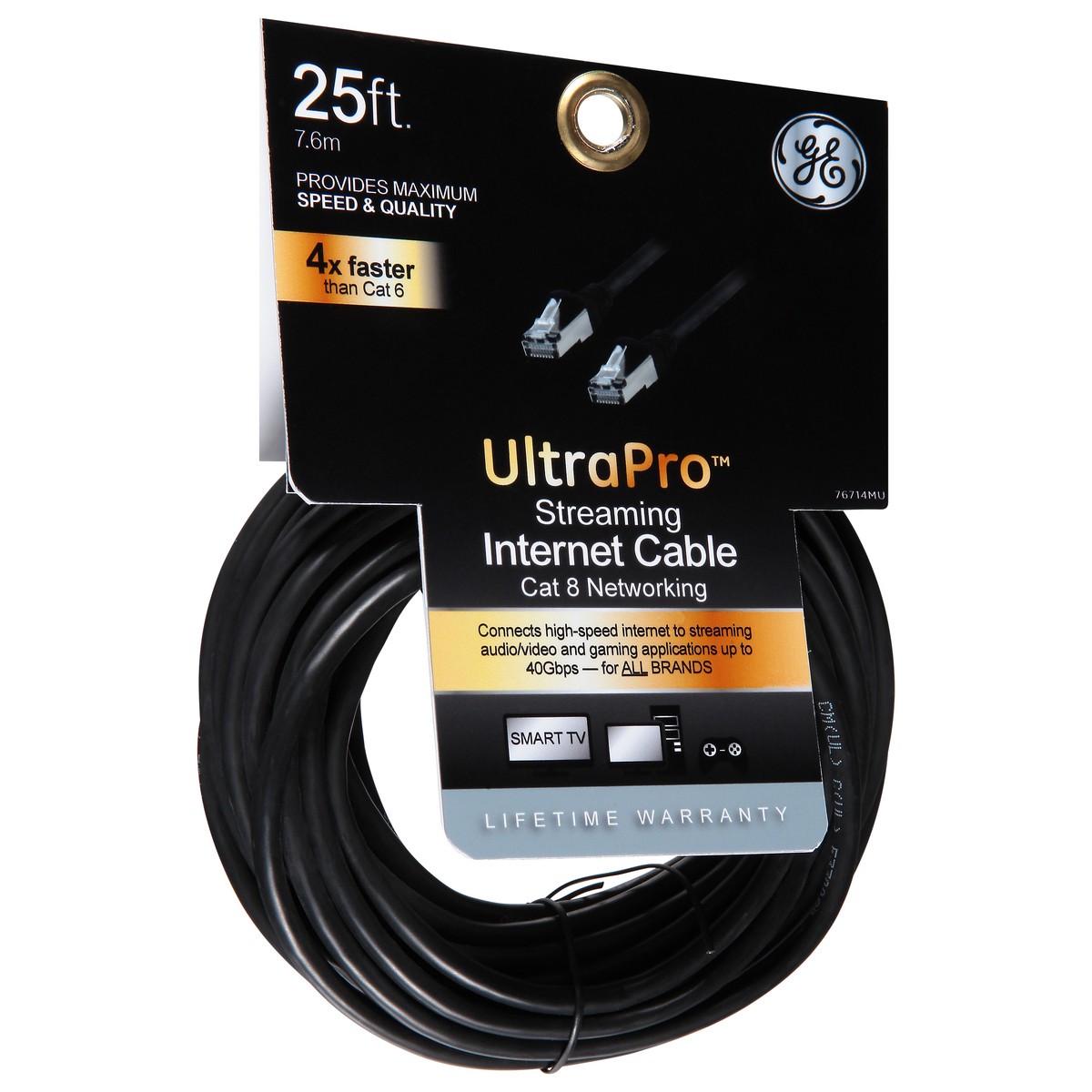 slide 9 of 9, Ge Cat8 Ethernet Cable, 1 ct