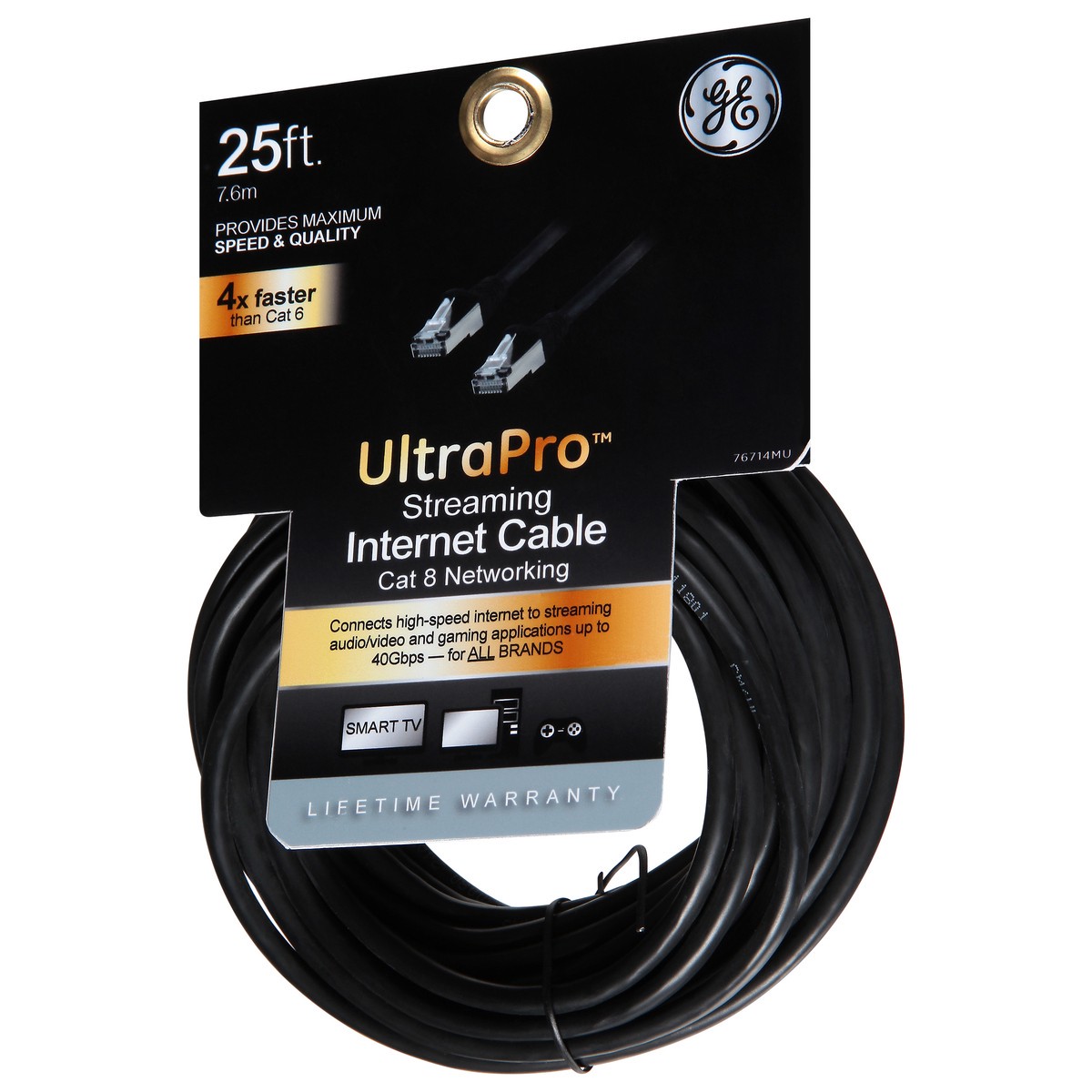 slide 6 of 9, Ge Cat8 Ethernet Cable, 1 ct