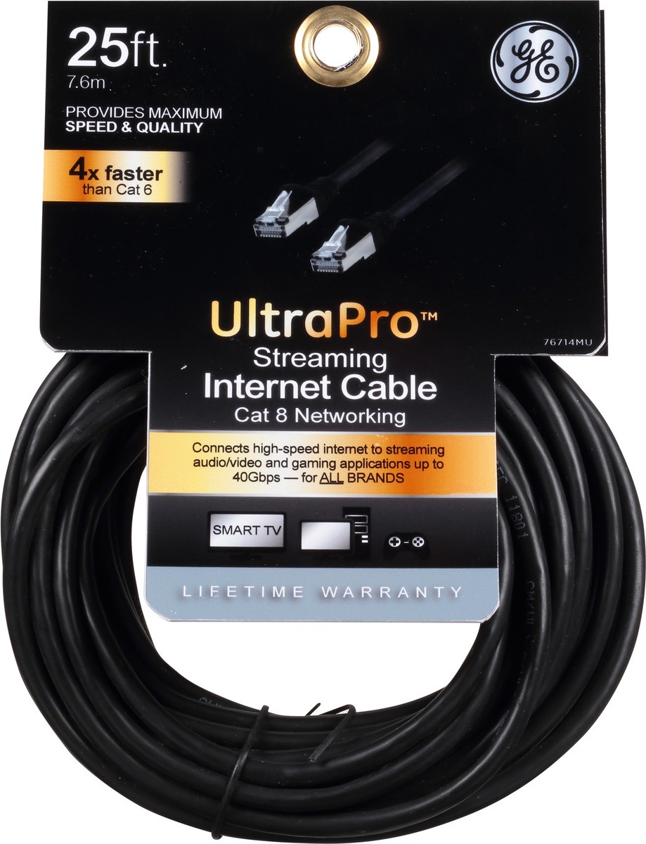 slide 5 of 9, Ge Cat8 Ethernet Cable, 1 ct