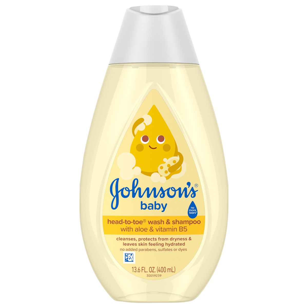 slide 1 of 7, Johnson's Head-To-Toe Wash & Shampoo, 13.6 Fl. Oz (400 mL), 13.60 fl oz