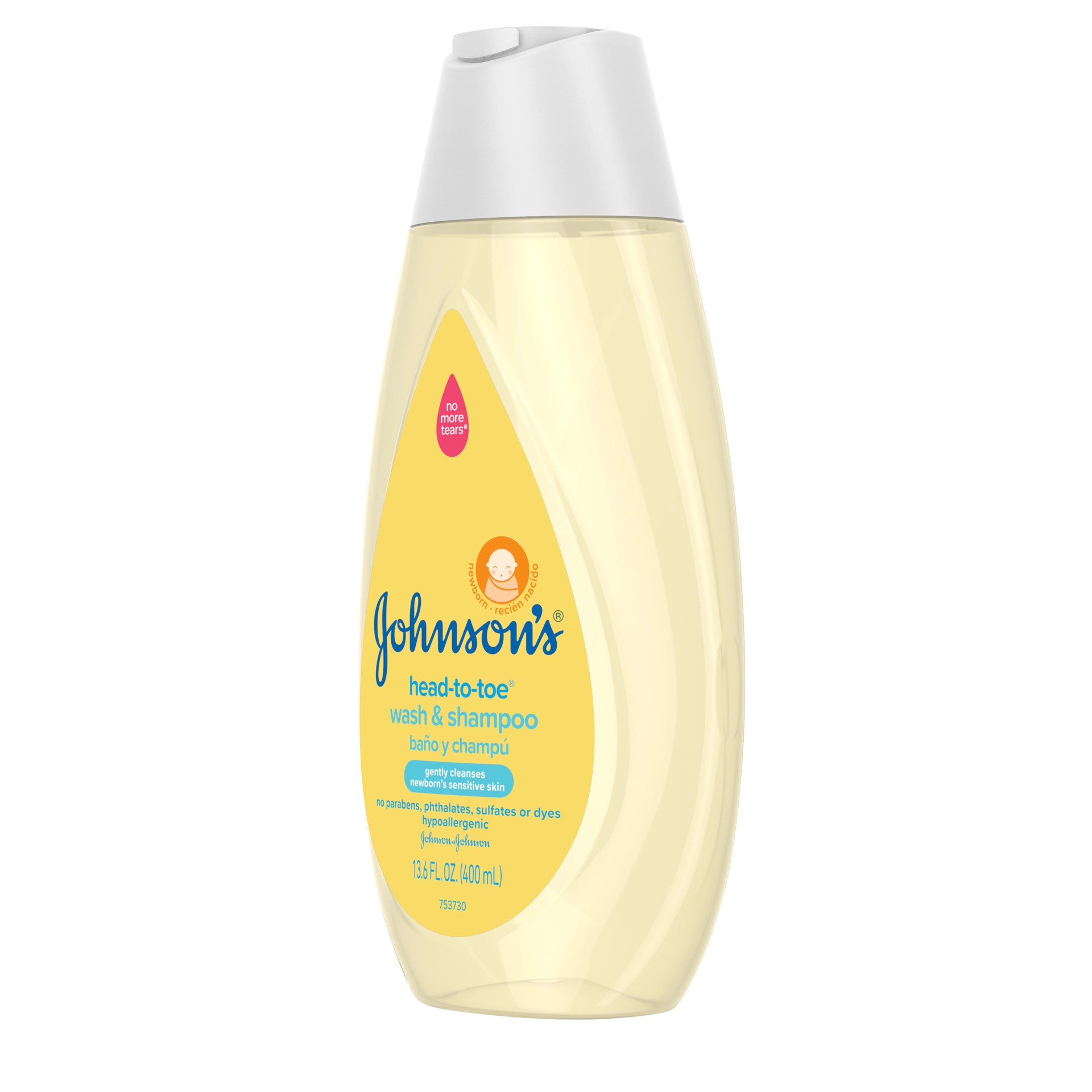 slide 4 of 7, Johnson's Head-To-Toe Gentle Baby Body Wash & Shampoo For Sensitive Skin - 13.6 fl oz, 13.6 fl oz