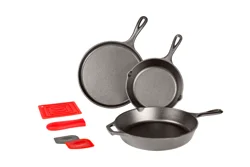 Lodge Essential Cast Iron Skillet and Griddle Set