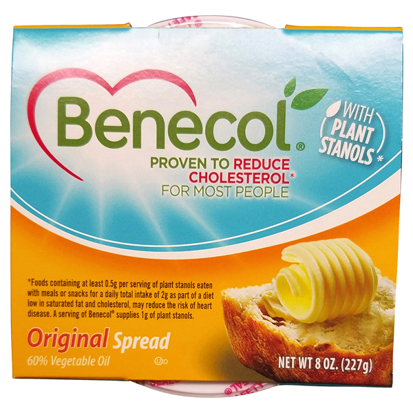 slide 1 of 1, Benecol Vegetable Oil Spread, 8 oz