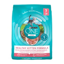 Purina ONE High Protein, Natural Dry Kitten Food, +Plus Healthy Kitten Formula
