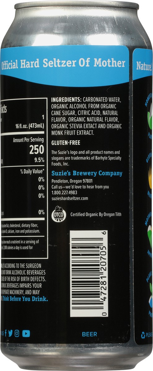 slide 3 of 12, Suzie's Loaded Organic Margarita Flavored Hard Seltzer, 4 ct; 16 fl oz