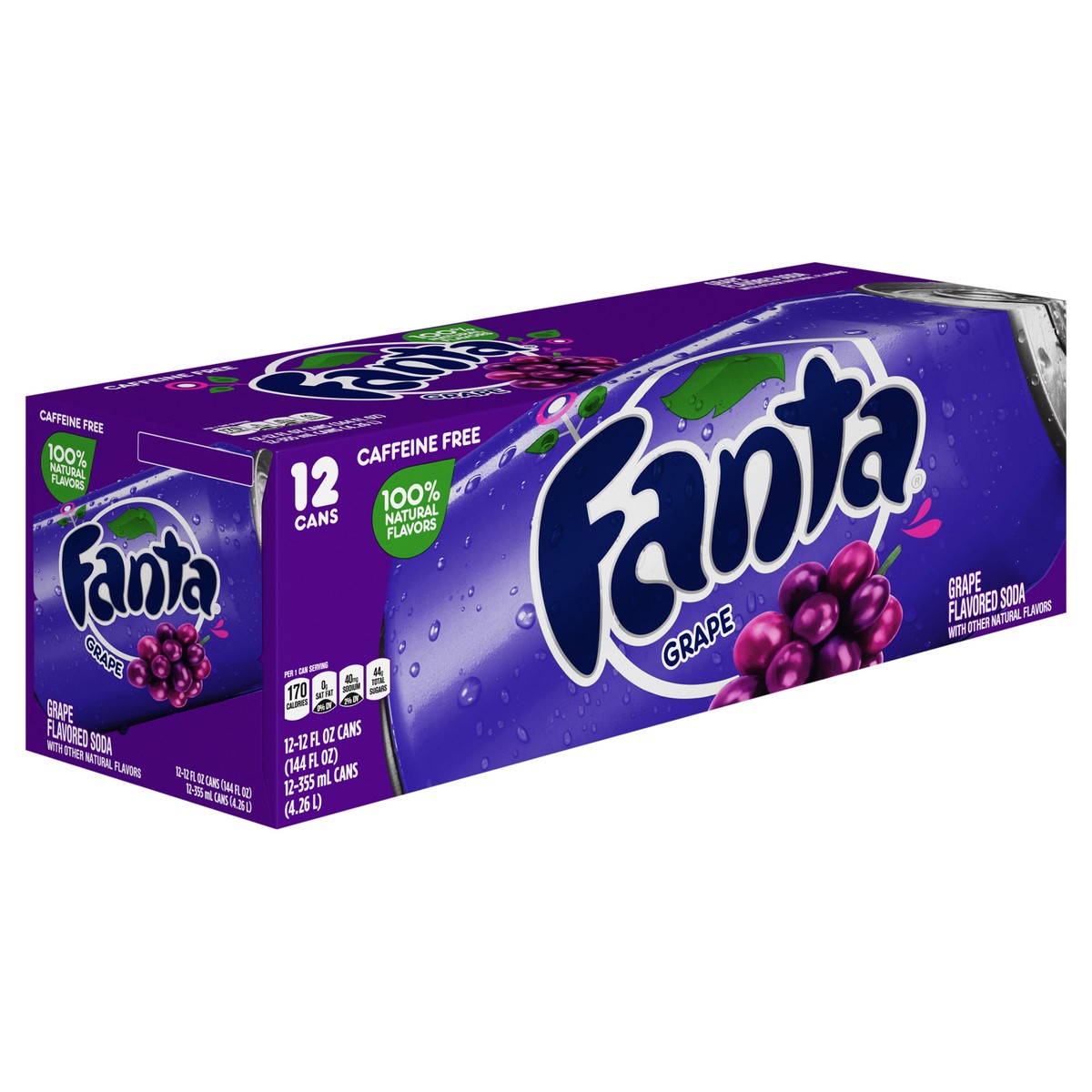 slide 5 of 9, Fanta Grape Soda, 12 ct; 12 fl oz