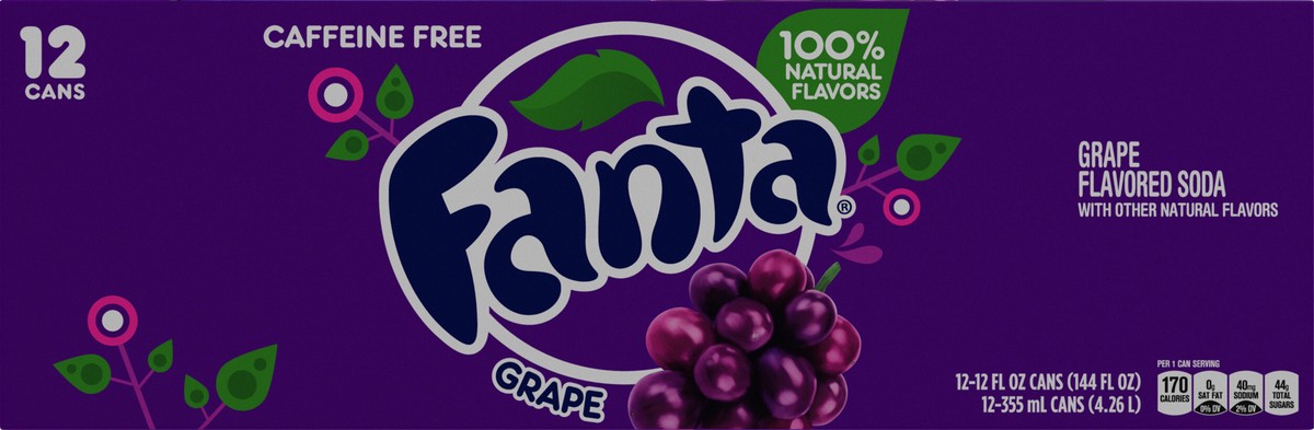 slide 8 of 9, Fanta Grape Soda, 12 ct; 12 fl oz