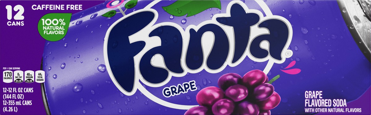 slide 7 of 9, Fanta Grape Soda, 12 ct; 12 fl oz