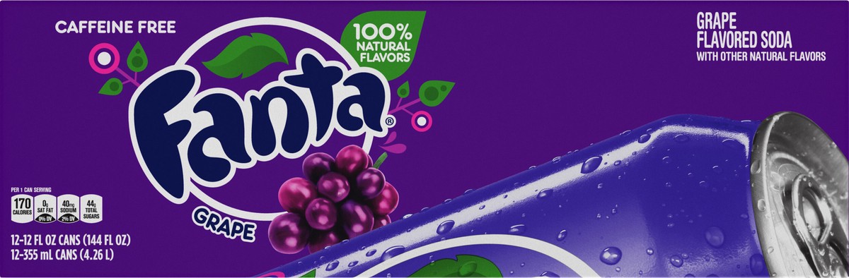 slide 3 of 9, Fanta Grape Soda, 12 ct; 12 fl oz