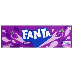 Fanta Grape Soda Fridge Pack Cans, 12 fl oz, 12 Pack