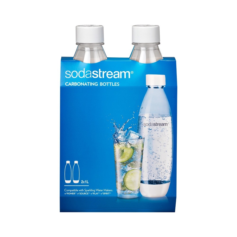 slide 2 of 2, SodaStream Source Set of Two Carbonating Water Bottles, 33 oz