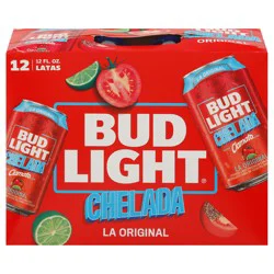 Bud Light Chelada Original Beer, 12 Pack - 12 fl oz Cans