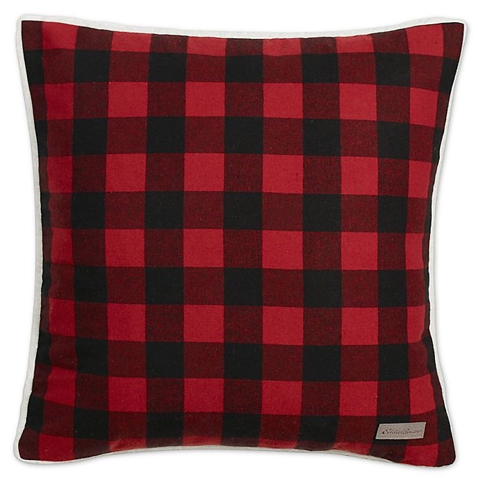 slide 1 of 1, Eddie Bauer Cabin Throw Pillow - Dark Red, 20 in x 20 in