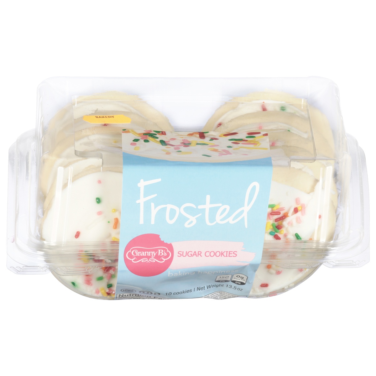 slide 1 of 1, Granny B's Frosted Sugar Cookies 10 oz, 10 ct