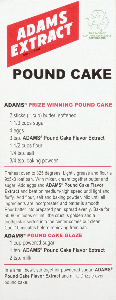 slide 11 of 12, Adams Extract Pound Cake Flavor Extract 1.5 oz, 1.5 oz