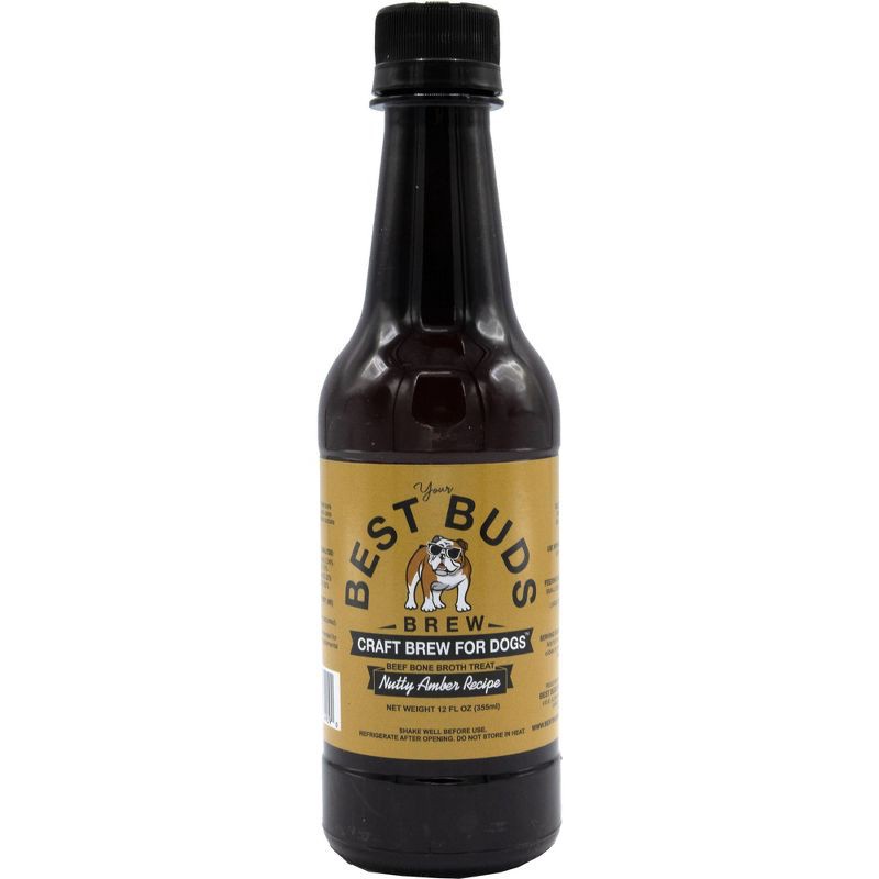slide 1 of 7, Best Buds Brew Nutty Amber Craft Dog Treat with Beef Flavor - 12 fl oz, 12 fl oz