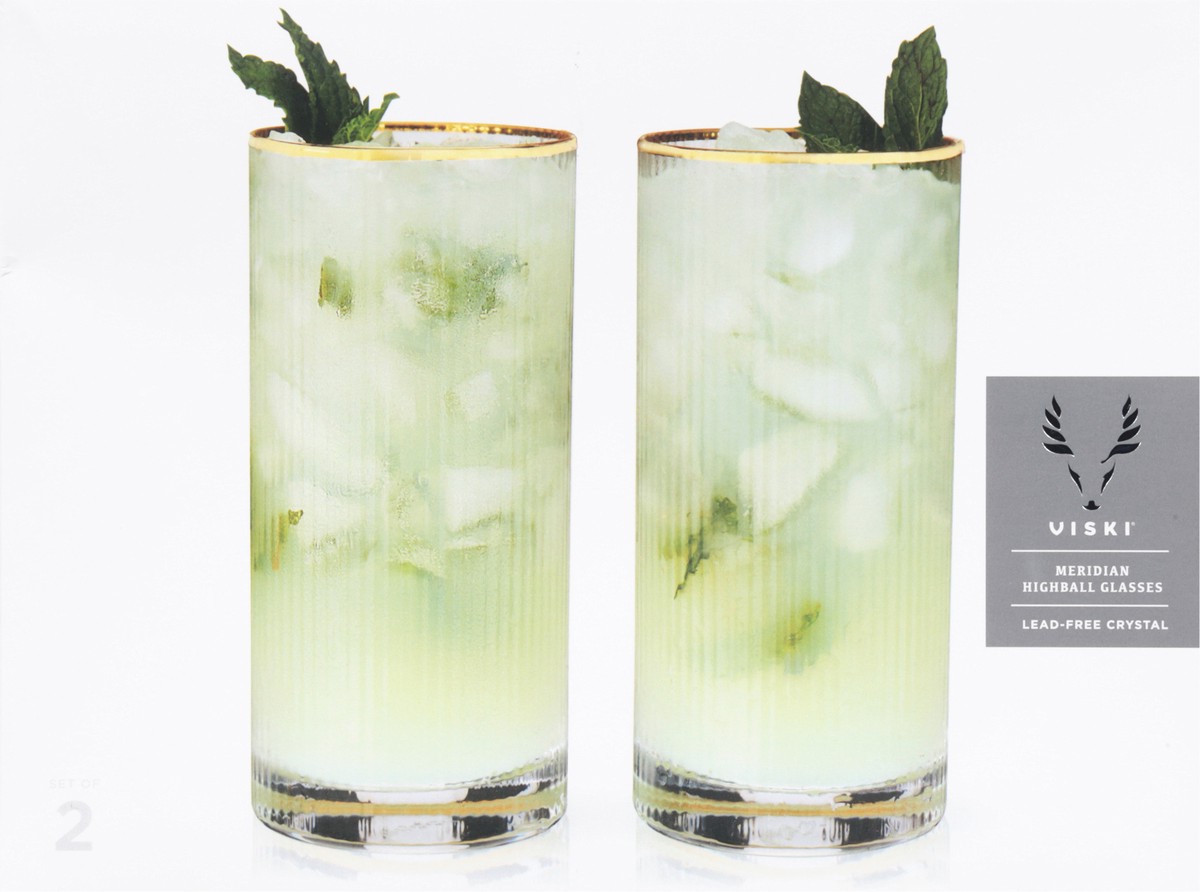 slide 2 of 11, Viski Meridian Highball Glasses 2 ea, 2 ct