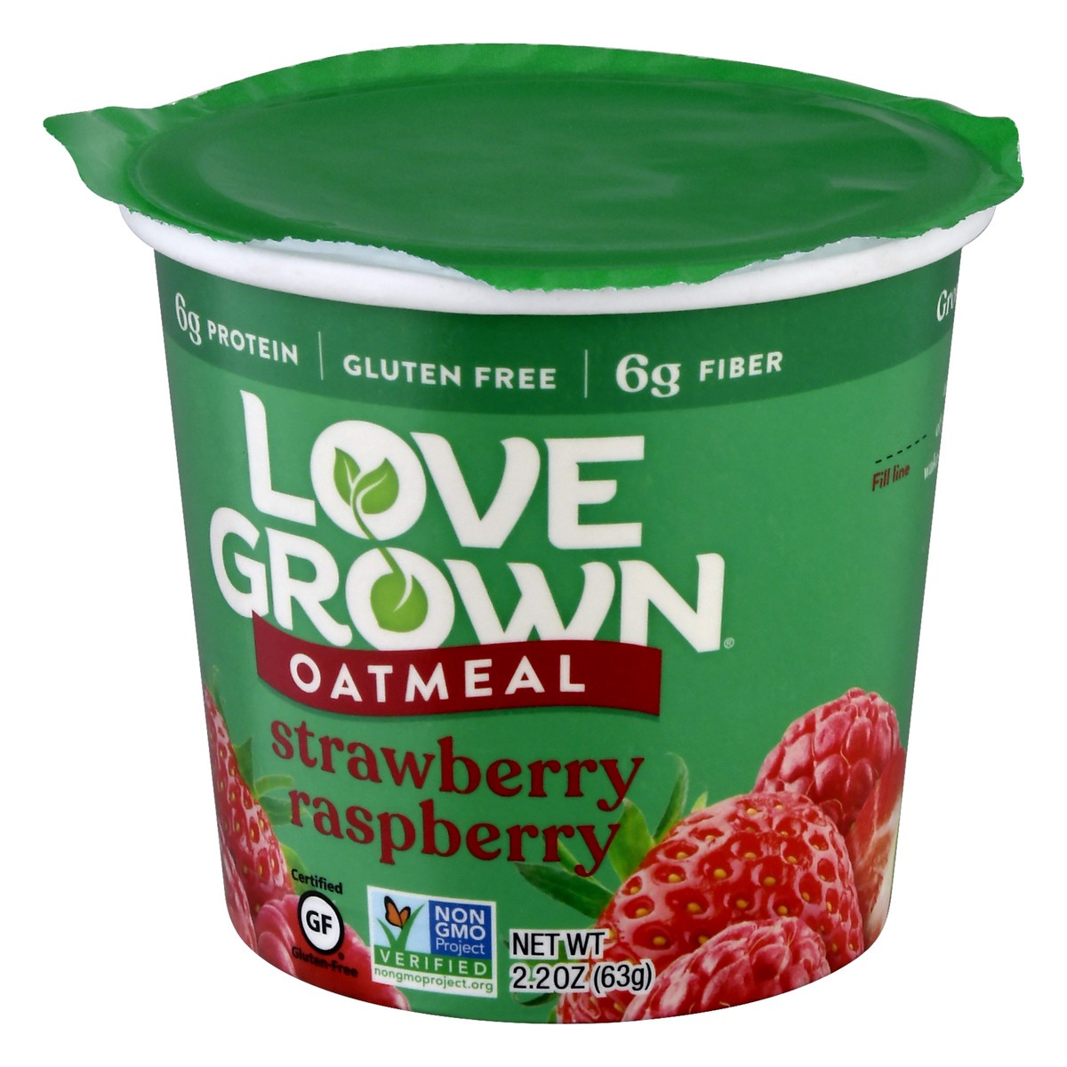 slide 13 of 13, Love Grown Strwbry/Rspbry Hot Oats Cereal, 2.22 oz