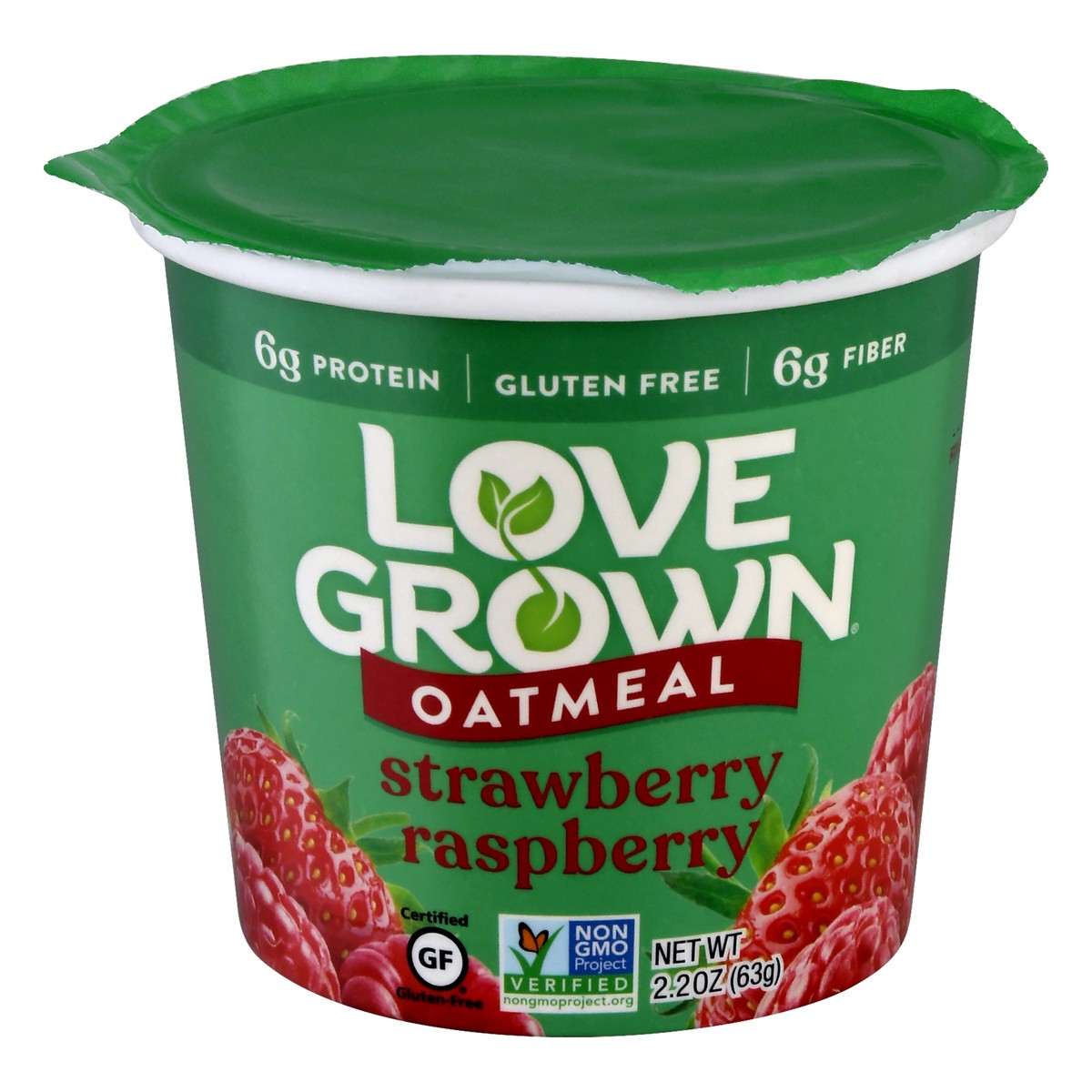 slide 6 of 13, Love Grown Strwbry/Rspbry Hot Oats Cereal, 2.22 oz