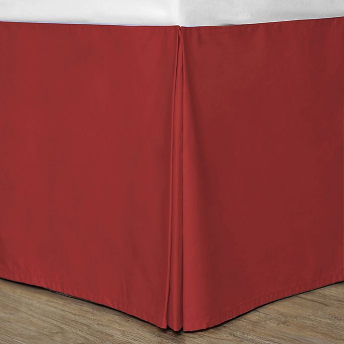 slide 1 of 1, Cotton Dream Colors California King Bed Skirt - Scarlet, 1 ct