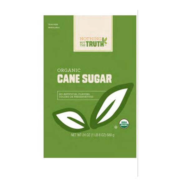 slide 1 of 1, Hy-Vee Nothing But The Truth Organic Cane Sugar, 24 oz