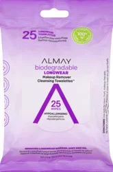 Almay Biodegradable Longwear Makeup Remover Cleansing Towelettes