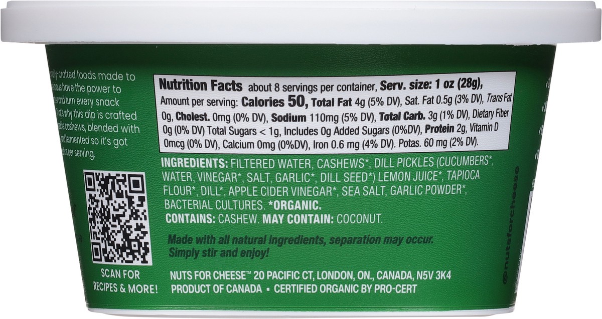 slide 13 of 15, Nuts for Cheese Creamy Dill Pickle Cashew Dip 7.4 oz, 7.4 oz