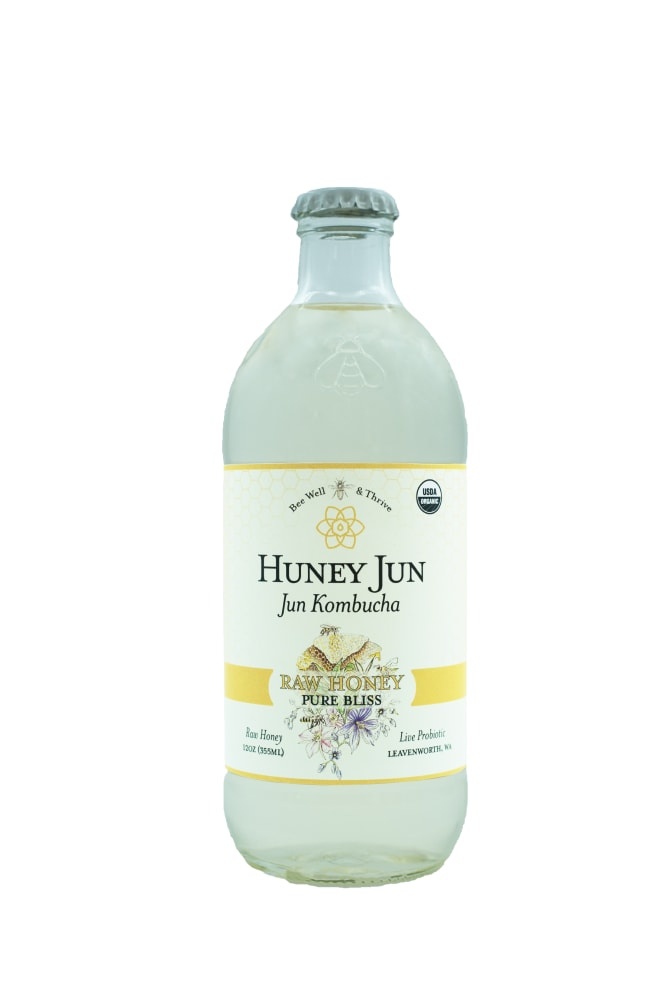 slide 1 of 1, Huney Jun Organic Raw Honey Kombucha, 12 fl oz