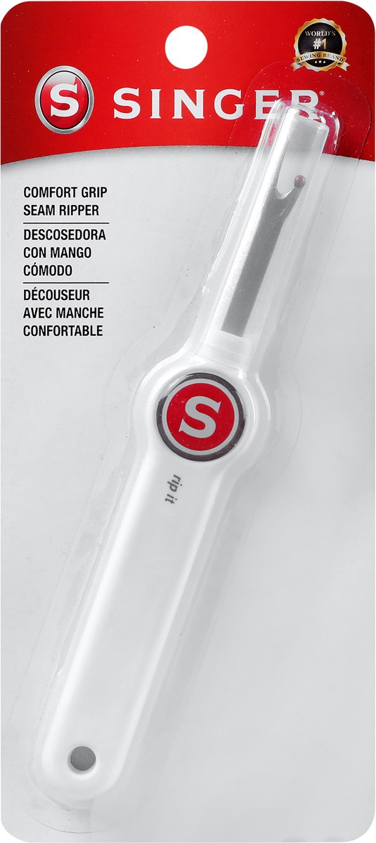slide 3 of 3, SINGER Comfort Grip Seam Ripper, 1 ct