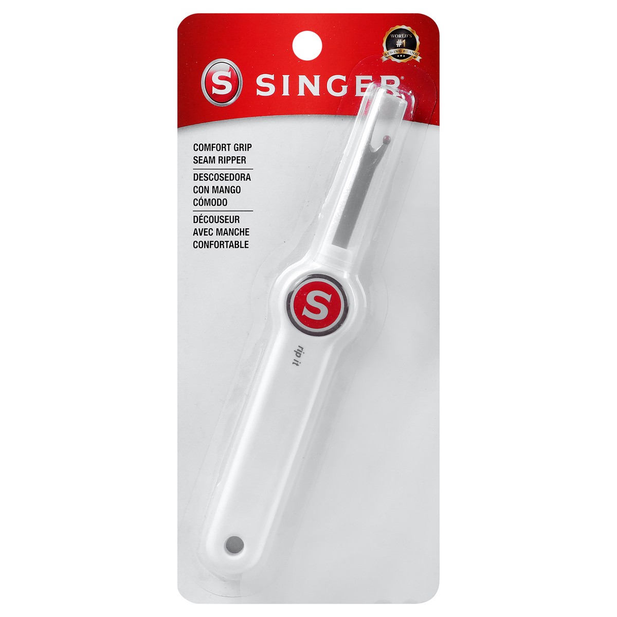 slide 2 of 3, SINGER Comfort Grip Seam Ripper, 1 ct