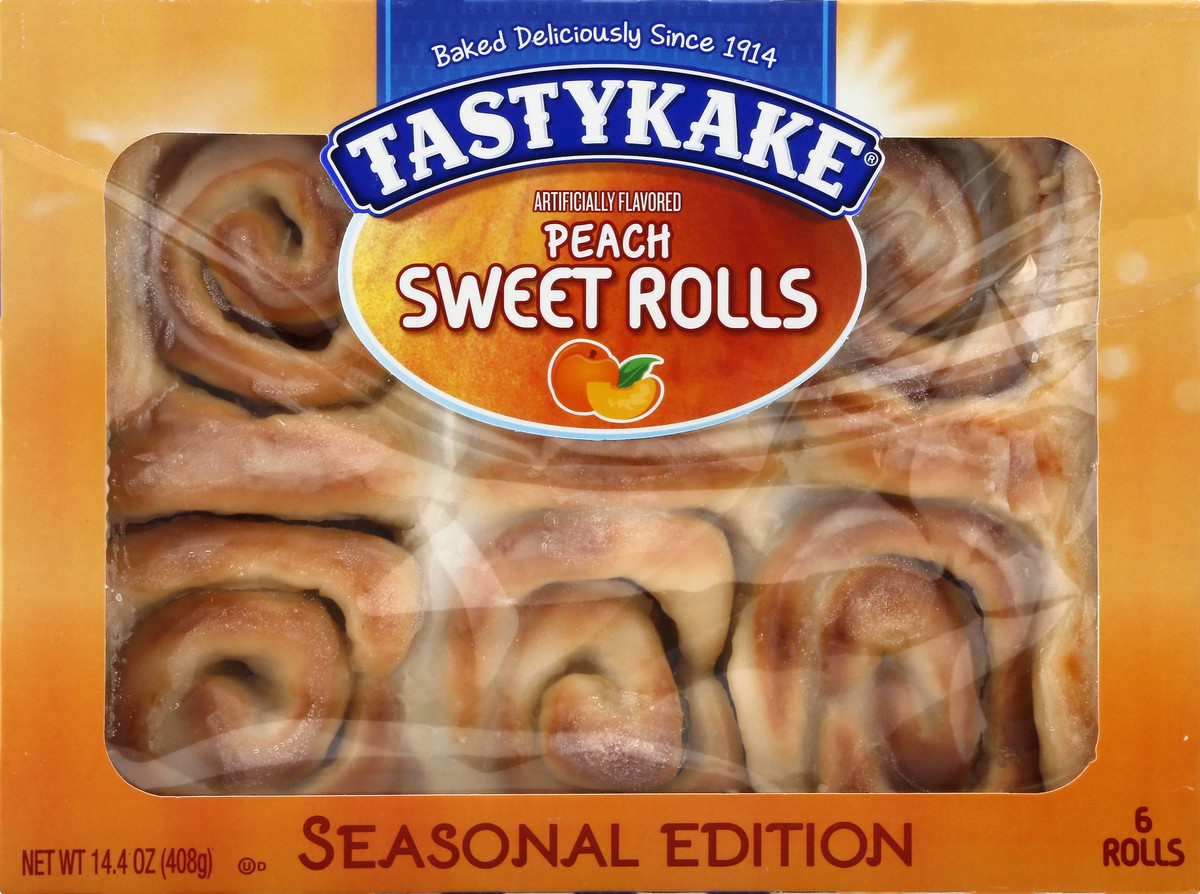 slide 5 of 13, Tastykake Sweet Rolls 6 ea, 14.4 oz