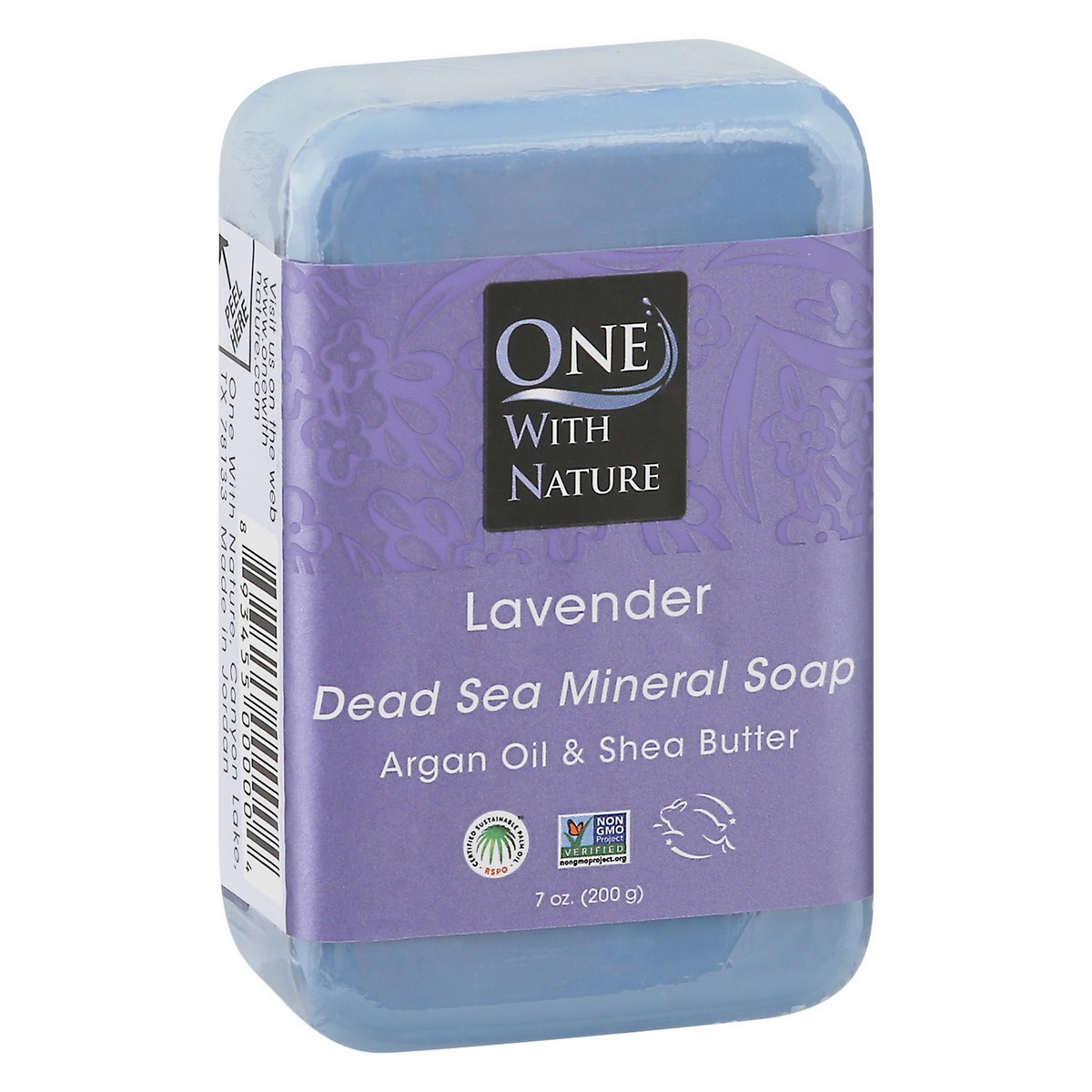 slide 6 of 9, One With Nature Dead Sea Mineral Lavender Soap 7 oz, 7 oz