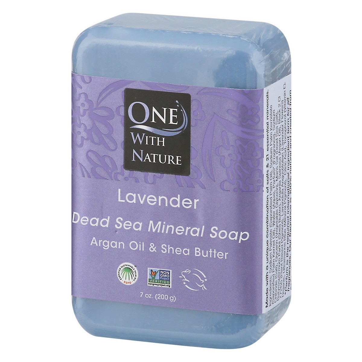 slide 2 of 9, One With Nature Dead Sea Mineral Lavender Soap 7 oz, 7 oz