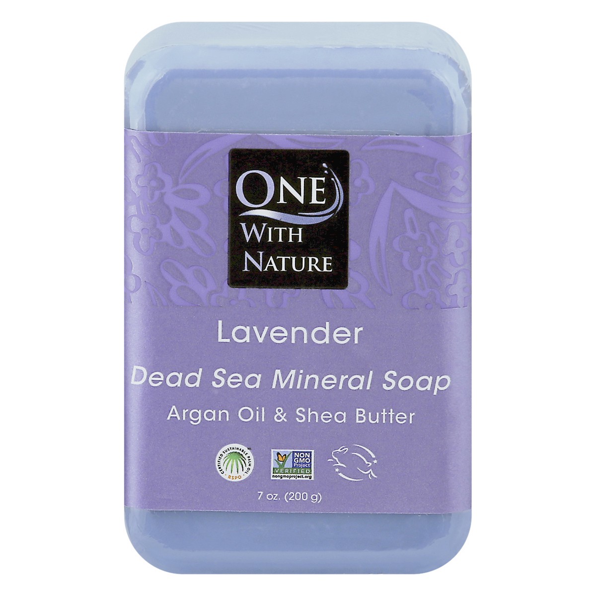 slide 1 of 9, One With Nature Dead Sea Mineral Lavender Soap 7 oz, 7 oz