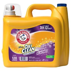 ARM & HAMMER Plus OxiClean Odor Blasters Fresh Botanical, 128 Loads Liquid Laundry Detergent, 166.5 Fl oz