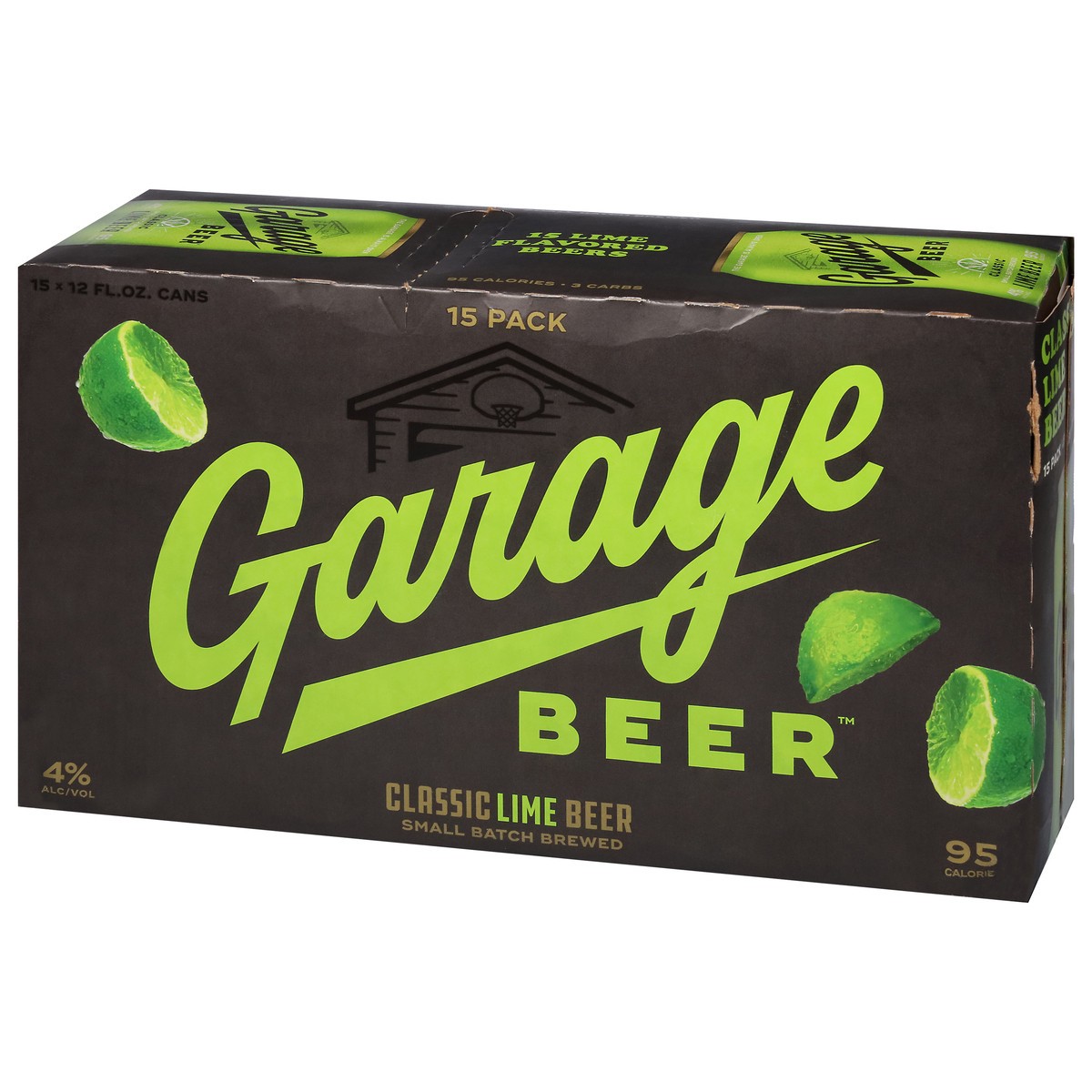 slide 12 of 12, Garage Beer Classic Lime Beer 15 - 12 fl oz Cans, 15 ct