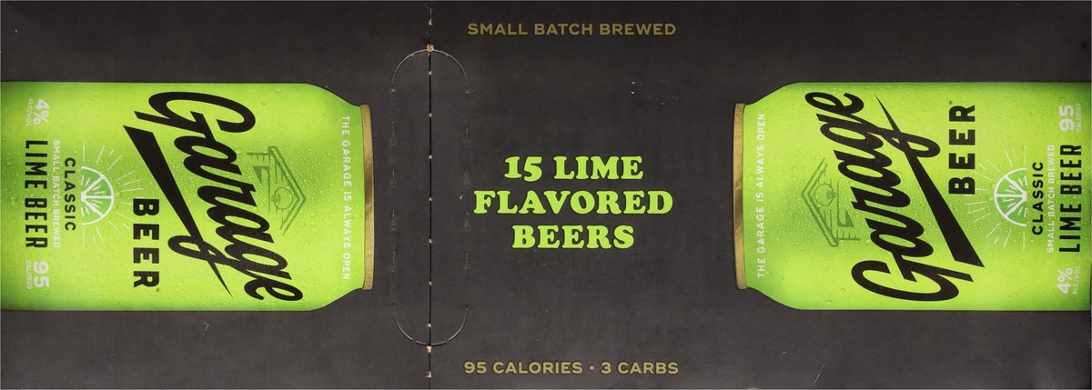 slide 10 of 12, Garage Beer Classic Lime Beer 15 - 12 fl oz Cans, 15 ct